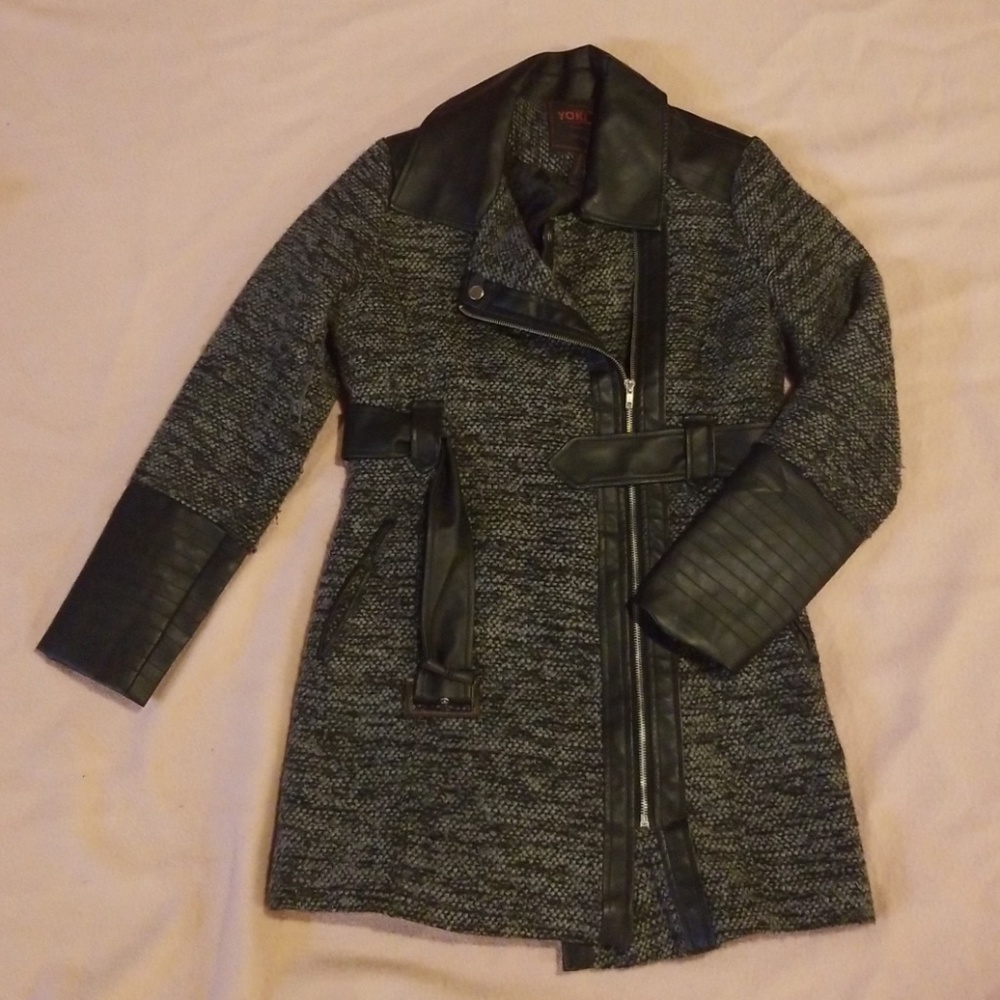 Black and Grey Peacoat
